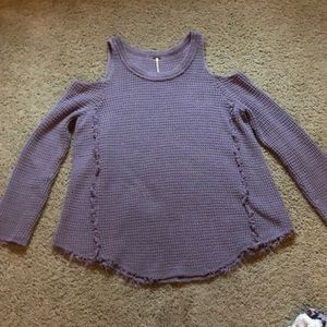 Free people off the shoulder sweater